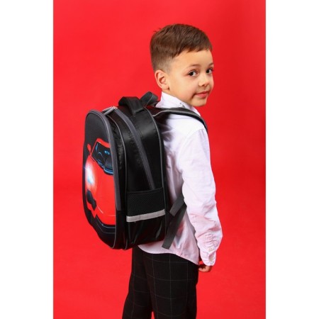 Backpack Bag School Calligrata "Red Call", 39 x 30 x 14 cm-10