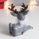 Souvenir Ceramics "Olenenok with a down necklake" Gray 17.2x8.3x14.8 cm