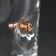 A glass "impenetrable. Work brothers", with a bullet, for whiskey, 250 ml