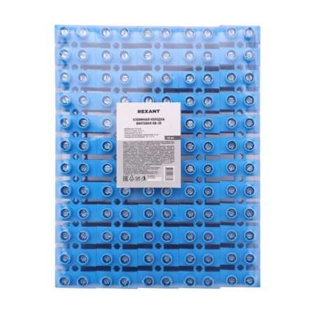 Klemic screw block KV-35 10-35, current 80 A, polypropylene blue rexant (10 pcs.-1
