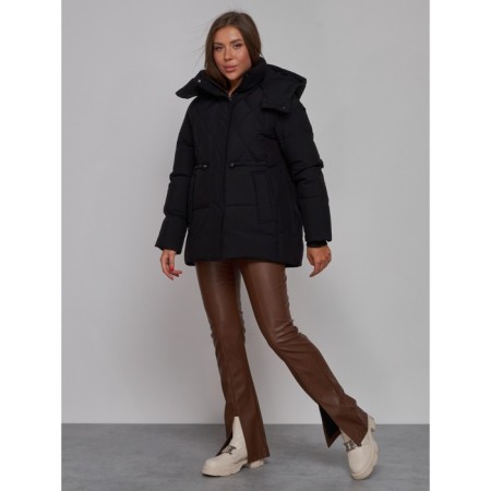 Winter jacket, size 44, black color-1