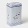 Bank for bulk products "geese", 2.7 l, 13.5 x 9.5 x 21.5 cm, tin, white color in peas