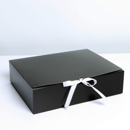 Gift folding box, packaging, “black”, 31 x 24.5 x 8 cm, without tape-2