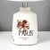 The table lamp with lampshade "Paris with Flower" bottle E14 40W 20x20x33 cm Risalux