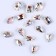 Decorative pebbles for creativity, set of 15 pcs., White color, stones - from 6 to 14 mm