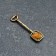 Koshelki souvenir "Shovel", brass, amber