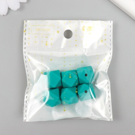 Busina silicone "polyhedron" dark green d = 1.4 cm-2