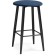 Harmar Gangtot Metal/velor, black/blue 38x38x62 cm