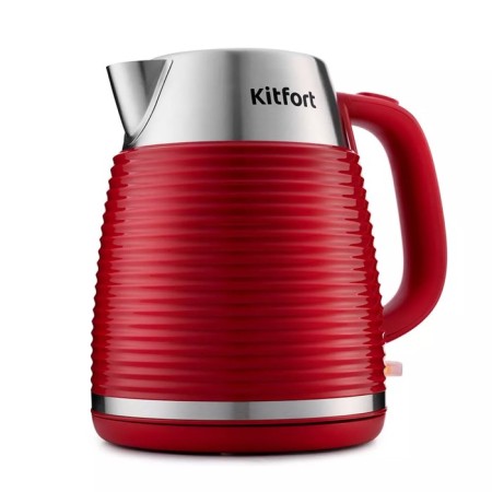 Electric kettle KitFort KT-695-2, metal, 1.7 l, 2200 watts, red