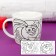 Set, mug for coloring, 250 ml of "crumbs", smeshariki
