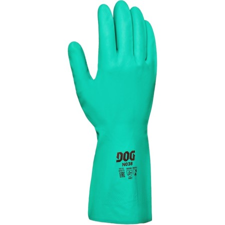 DOG n038 nitrilic gloves with pyrel hb, chemically persistent size 9 (l)-1