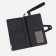 Men's purse on the button, a department for bills, for maps, for coins, black color