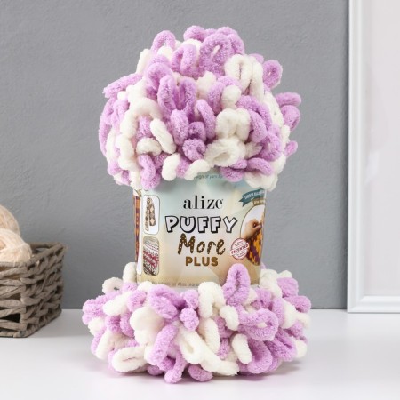 Yarn "Puffy More Plus" 100 % micropoliester 11m/250g (8003)