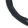 Torso steering wheel, pu, perforation, size 38 cm, black carbon insert, black