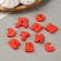 Silicone form "Cartoon alphabet", h = 2.5 cm letter, transparent color