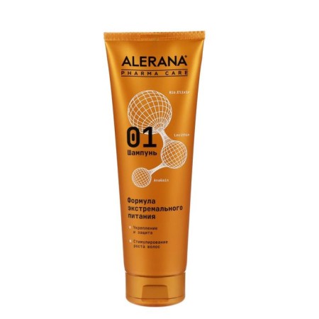 Alerana Pharma Care hair shampoo, extreme food formula, 260 ml