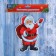 Santa Claus with a bag of gifts 13.5x17.5 cm, red