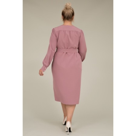 Women's dress, size 46, pink color-5
