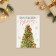 Postcard-Mini "Welcome to the New Year", Christmas tree, 10.5 x 7.5 cm, New Year