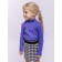 Turtleneck for girls, height 140 cm, lilac color