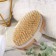 Massage brush made of natural bristles, smooth