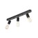 Ceiling lamp "Skin" 3he27 40W black 30x6x16cm