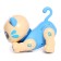 Robot Cat "Poltovod" Zhorya, on the control panel, interactive: sensory, sound, light, on batteries, in Russian, blue