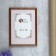 Photo frame Pine C14 21x30 cm, 002 Walnut (plastic screen)