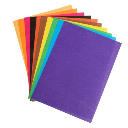 Color paper A5, 10 sheets, 10 colors "animals", offset, in the folder-6