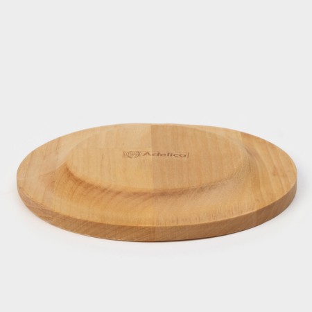 Wooden plate ADELICA "Classic", D = 16 cm, saturated with mineral oil, birch-8