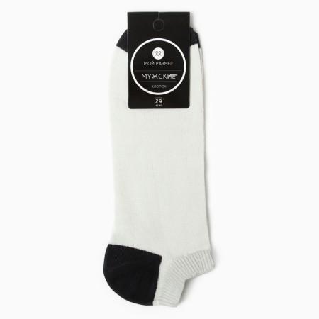 Male socks, white color, size 25-2