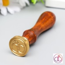 Printing for wax with a wooden handle 