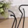 Stand for glasses of a share, 20 × 20 × 18 cm, black color