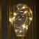 Nightlight "rectangle" LED from batteries 3haa gold 12.5x12x20 cm Risalux