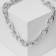 The necklace "chain" thickened ovals, color silver, 50 cm