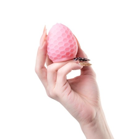 Masturbator A-Toys Pufl, Pink color, three, 6 cm d 2.7 cm-8