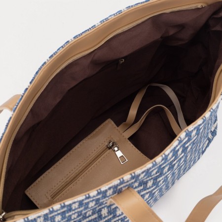 Zipper bag with lightning, blue color-2