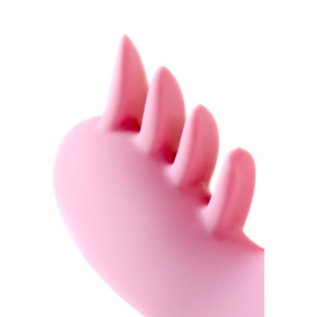 Massager 3 in 1 Eromantica Ornella, pink color, silicone, 21.5 cm-7
