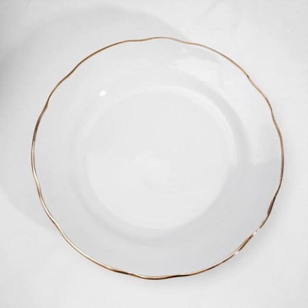 A set of plates with a gold border, 24 pcs-2