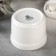 Porcelain broth with a lid Wilmax, 250 ml, d = 10 cm, white color