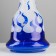 Hookah "Dereya", 50 cm, 2 tubes, blue