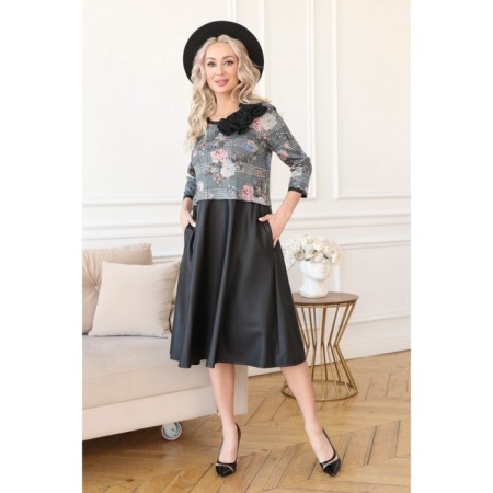 Women's dress, size 44, black color-9