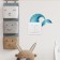 Sticker on the switch color "Tail of the Mermaid" 15x15 cm