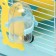 A cage for rodents "Pigger", equipped with a lock, 27 x 21 x 31 cm, blue