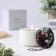 Aromatic candle "Soy Wax", English pear and freesia, white, 9x9 cm