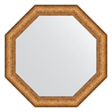 Mirror in the baguette frame, copper Eldorado 73 mm, 68x68 cm