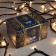 Garland "thread" 10 m, IP44, UMS, dark thread, 100 LED, glow warm white, 220 V