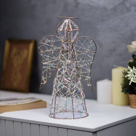 LED figure "Angel" 29x17x16 cm, 20 LED, AAX2 batteries (not in the kit), warm white glow-1