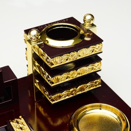 Tables set 6V1 (block d/papers, sub. D/seal, pencil case, clock, business card holder, globe)-4