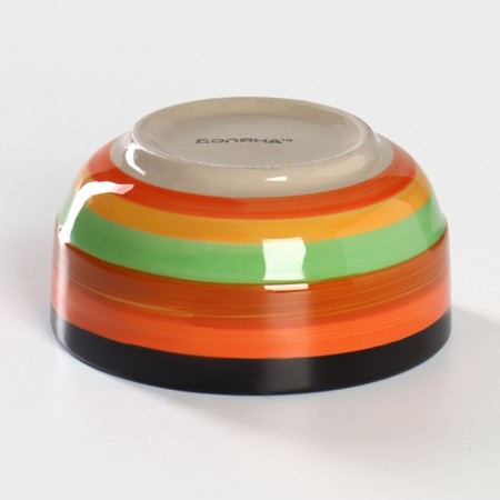 Baside Ceramic Dolyana "India", 300 ml, d = 11 cm, color orange color-2